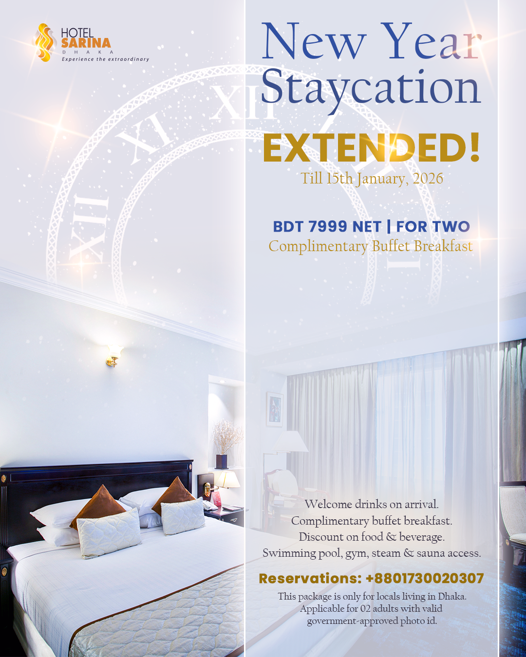 New year Gateway – Room Package