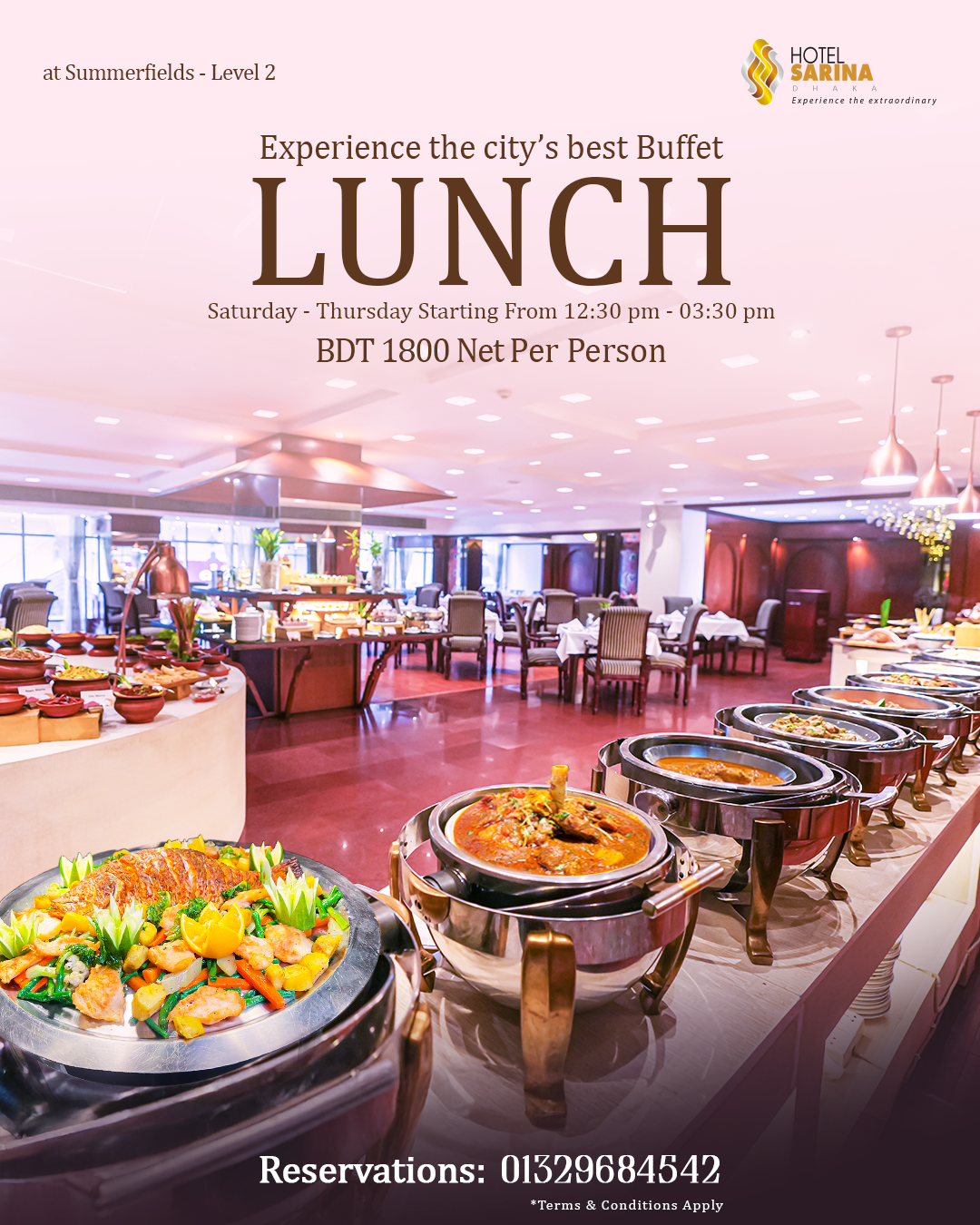 Buffet Lunch | Saturday – Thursday